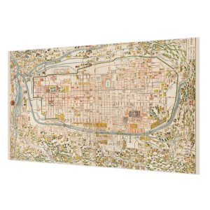 Tapeta Zabytkowa mapa las we mgle flizelina premium 416×254 1025174