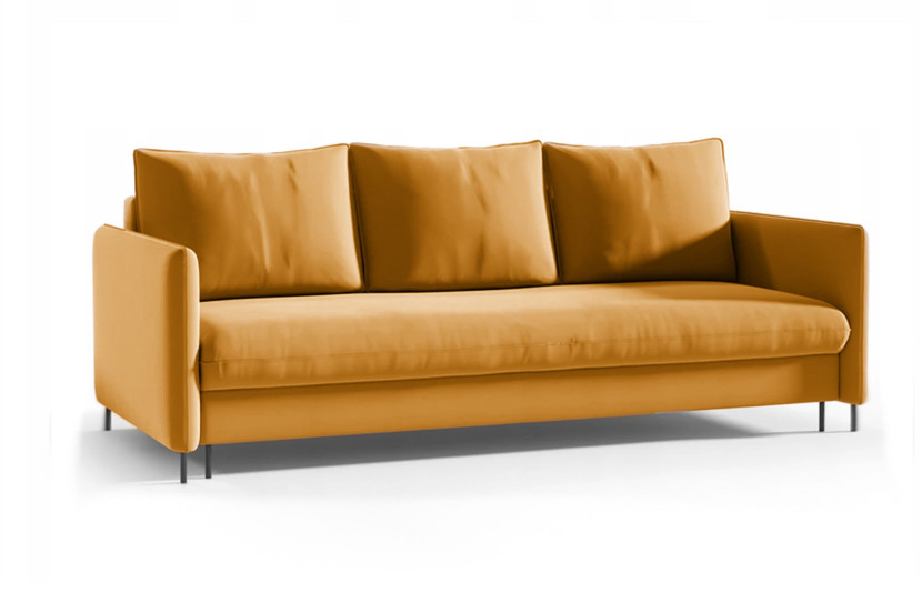 Tapicerowana sofa do salonu BELIS - miodowy / R41 Nie 330172