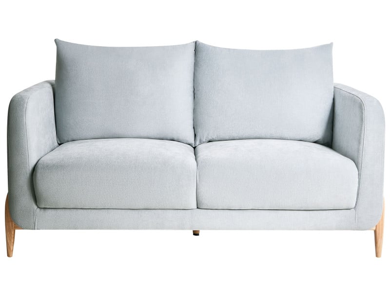 Tapicerowana sofa szenila 2-osobowa błękitna 866698