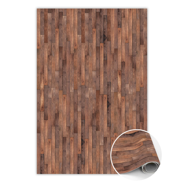 Wewnętrzny dywan winylowy Deska w paski 80 x 120 cm 434105