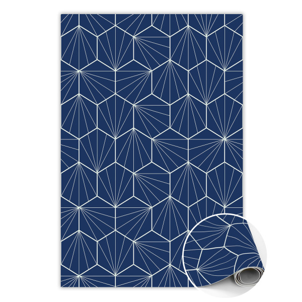 Wewnętrzny dywan winylowy Hexagony 100 x 150 cm 450921
