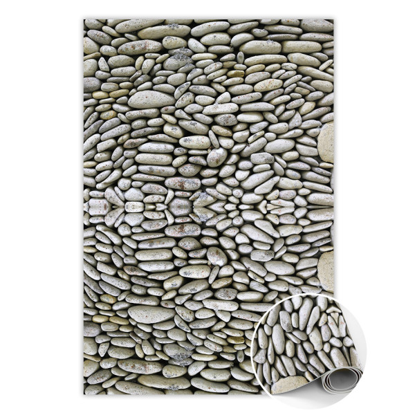 Wewnętrzny dywan winylowy Kamyczki 60 x 90 cm 450722