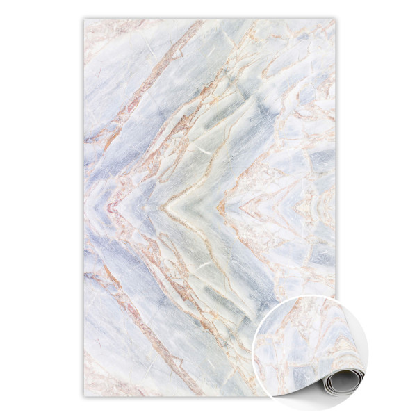 Wewnętrzny dywan winylowy Piękny marmur 140 x 210 cm 457041
