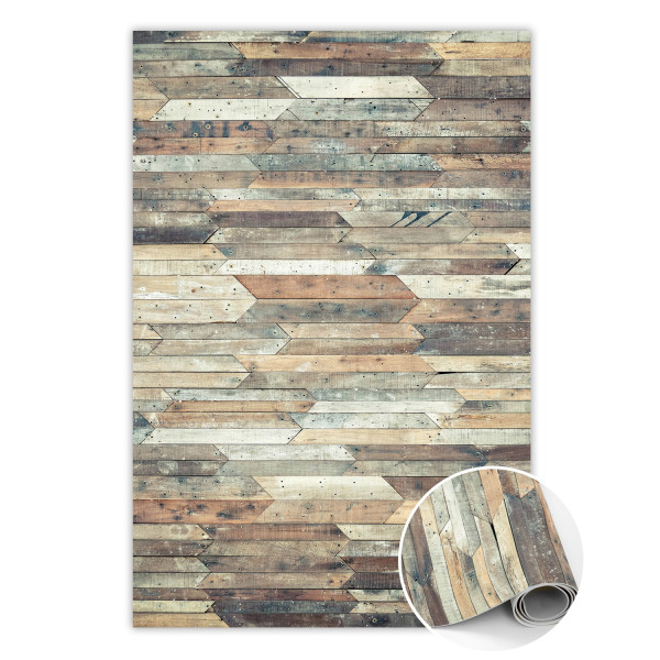 Wewnętrzny dywan winylowy Poziome deski 150 x 225 cm 457256