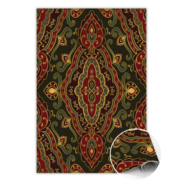 Wewnętrzny dywan winylowy Roślinne wzory 100 x 150 cm 457015