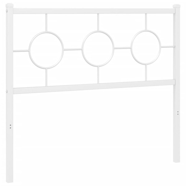 Wezgłowie Biały 100 cm Stal vidaXL 515066