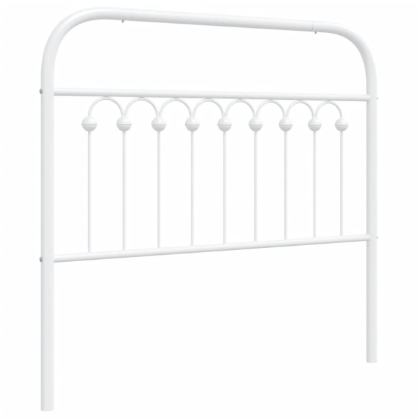 Wezgłowie Biały 100 cm Stal vidaXL 515118