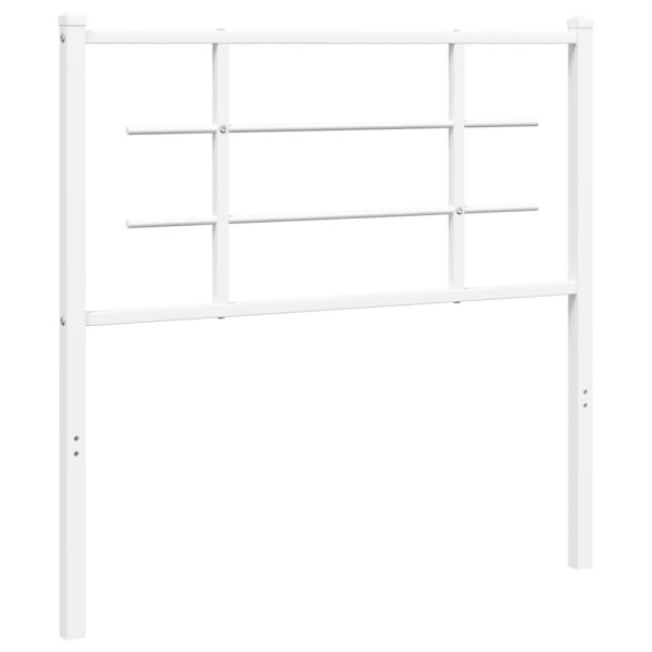 Wezgłowie Biały 100 cm Stal vidaXL 515325