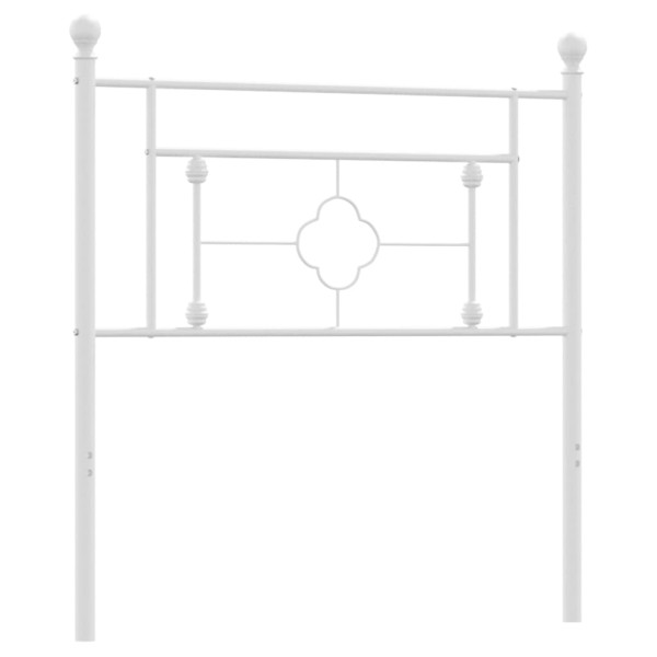 Wezgłowie Biały 100 cm Stal vidaXL 513951