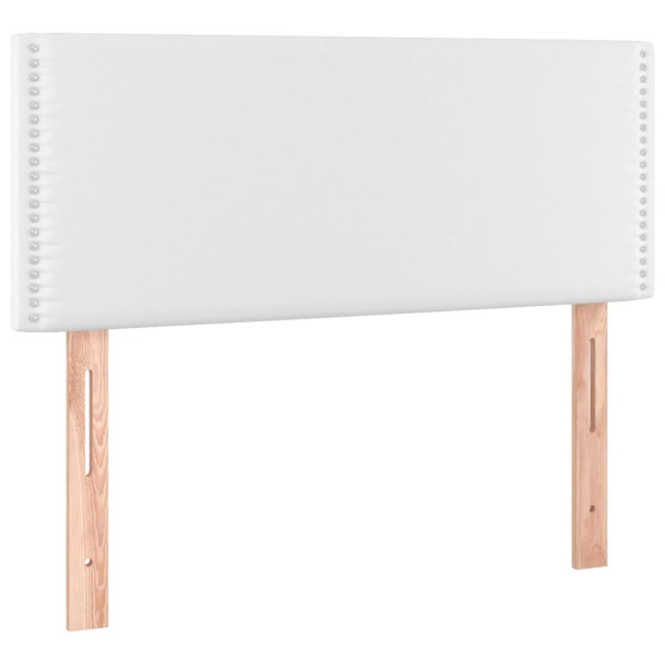Wezgłowie Biały 100 x 5 x 78/88 cm Sztuczna skóra vidaXL 521127