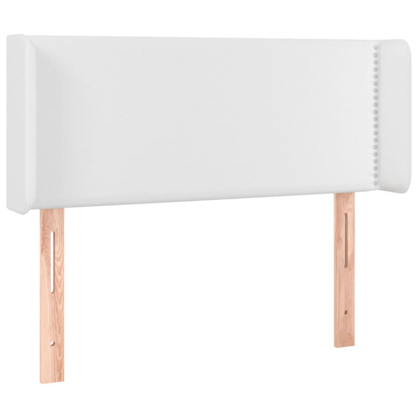 Wezgłowie Biały 103 x 16 x 78/88 cm Sztuczna skóra vidaXL 517482