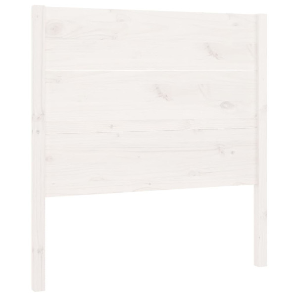 Wezgłowie Biały 106 x 100 cm Drewno sosnowe vidaXL 497336