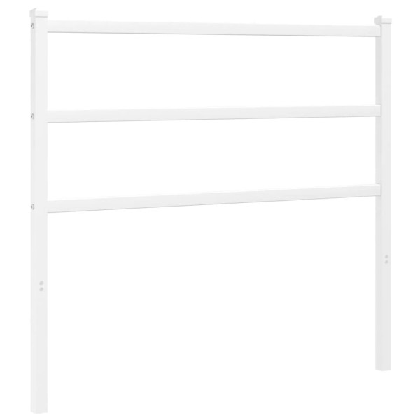 Wezgłowie Biały 107 cm Stal vidaXL 514197