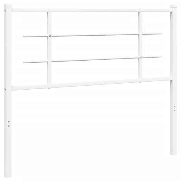Wezgłowie Biały 107 cm Stal vidaXL 514954
