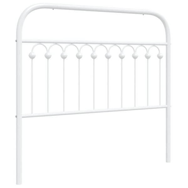 Wezgłowie Biały 107 cm Stal vidaXL 515087