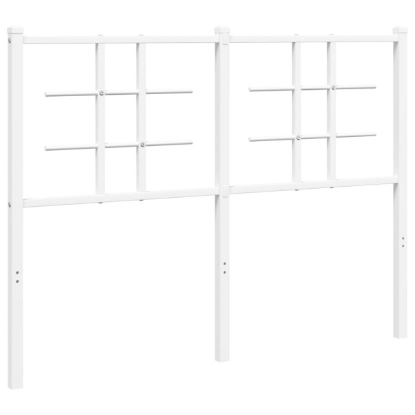 Wezgłowie Biały 120 cm Stal vidaXL 515274