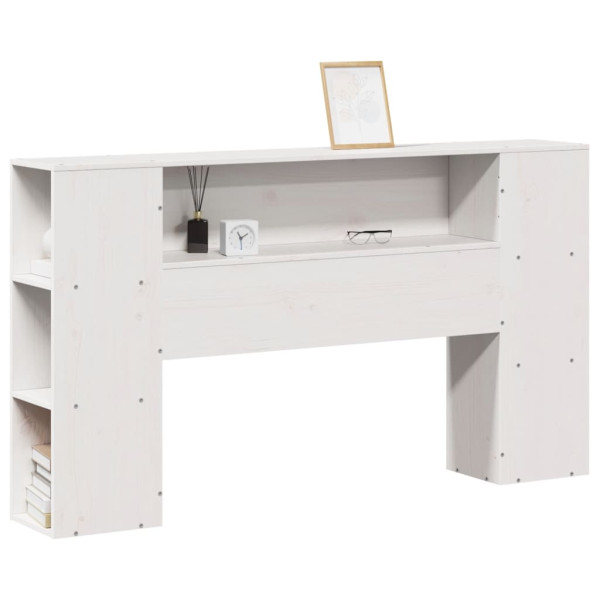 Wezgłowie Biały 135 cm Drewno vidaXL 514270