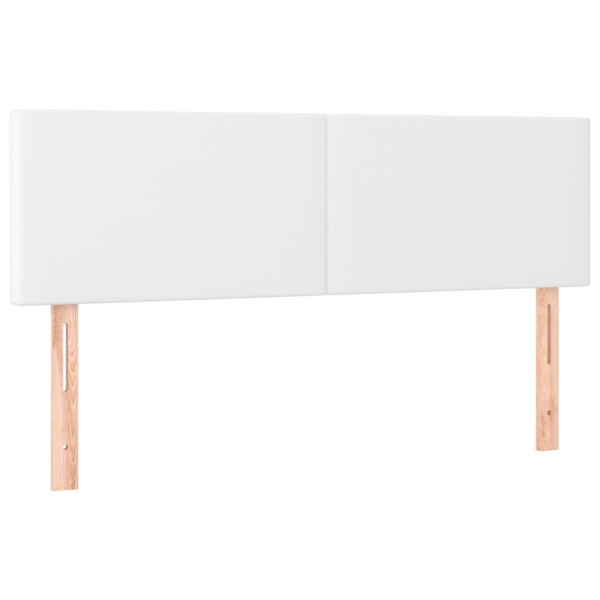 Wezgłowie Biały 144 x 5 x 78/88 cm Sztuczna skóra vidaXL 533311