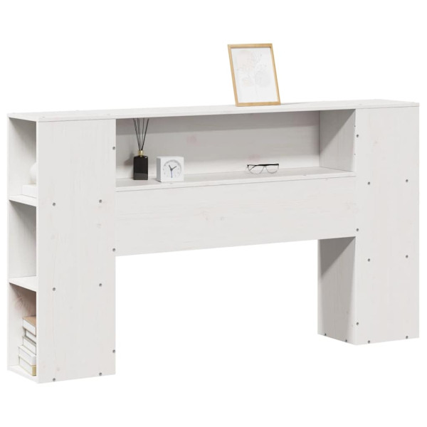 Wezgłowie Biały 150 cm Drewno vidaXL 513856