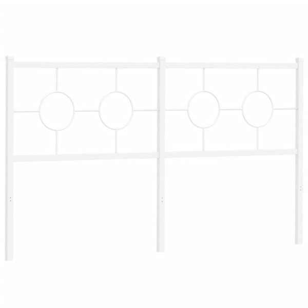Wezgłowie Biały 150 cm Stal vidaXL 515062