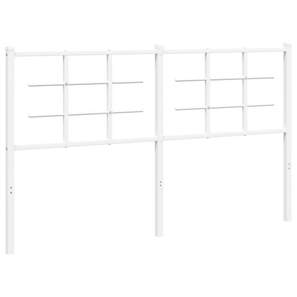 Wezgłowie Biały 150 cm Stal vidaXL 515146