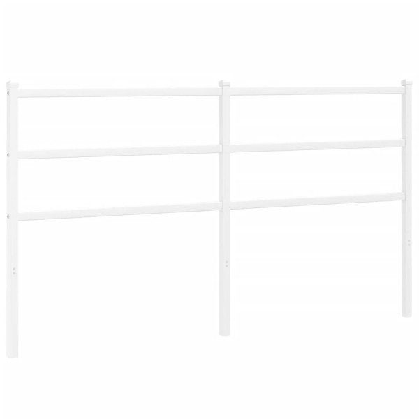 Wezgłowie Biały 150 cm Stal vidaXL 514188