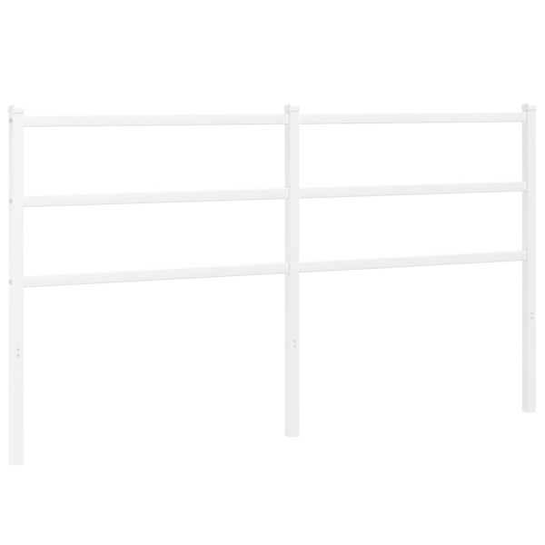 Wezgłowie Biały 160 cm Stal vidaXL 514224
