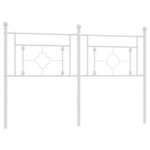 Wezgłowie Biały 160 cm Stal vidaXL 513977