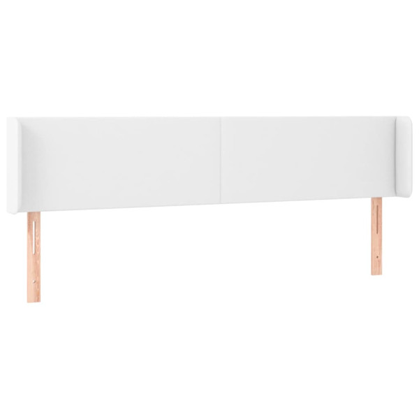 Wezgłowie Biały 163 x 16 x 78/88 cm Sztuczna skóra vidaXL 521033