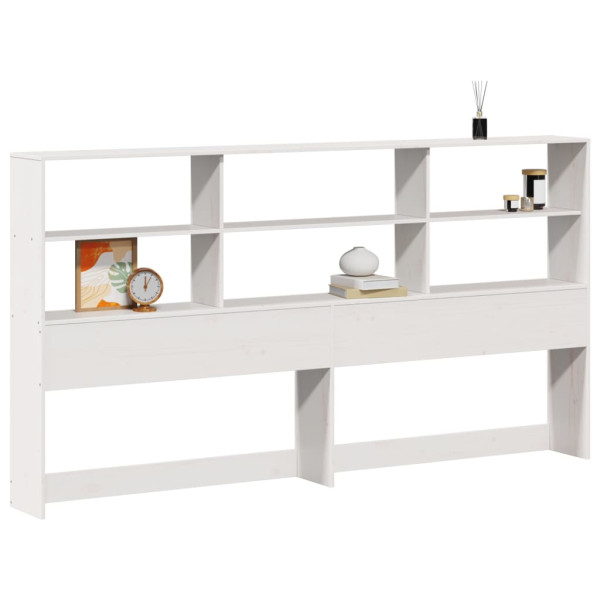 Wezgłowie Biały 180 cm Drewno vidaXL 515136