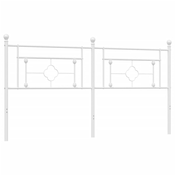 Wezgłowie Biały 180 cm Stal vidaXL 514303