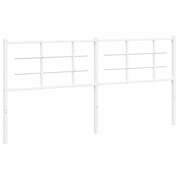 Wezgłowie Biały 180 cm Stal vidaXL 514881