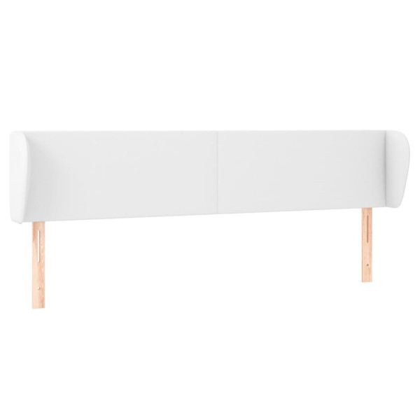 Wezgłowie Biały 183 x 23 x 78/88 cm Sztuczna skóra vidaXL 521081