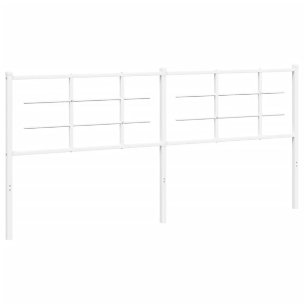 Wezgłowie Biały 193 cm Stal vidaXL 514846