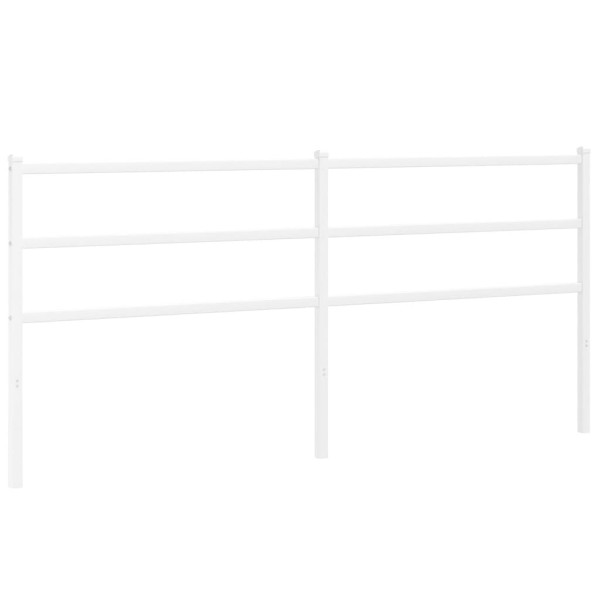 Wezgłowie Biały 193 cm Stal vidaXL 513928