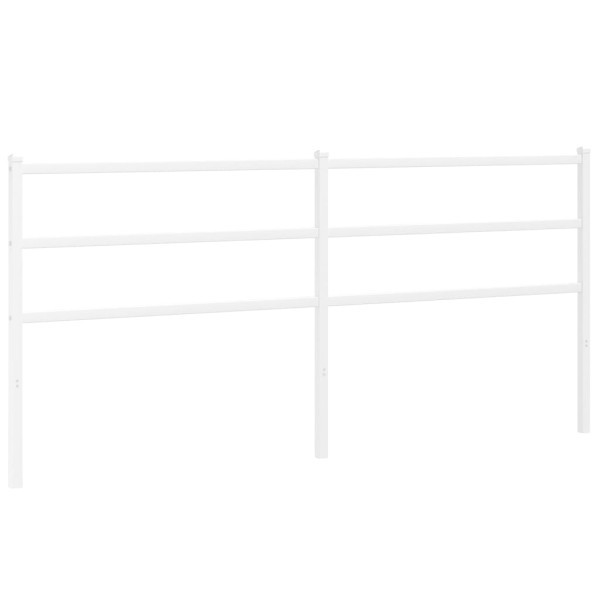 Wezgłowie Biały 200 cm Stal vidaXL 513990