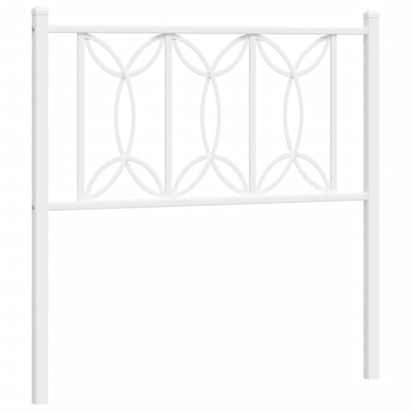 Wezgłowie Biały 75 cm Metal vidaXL 515279