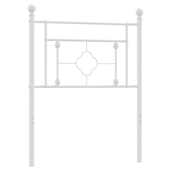 Wezgłowie Biały 75 cm Stal vidaXL 513881