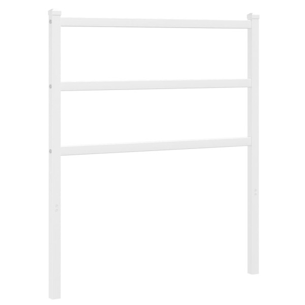 Wezgłowie Biały 75 cm Stal vidaXL 514287