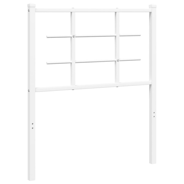 Wezgłowie Biały 75 cm Stal vidaXL 514857