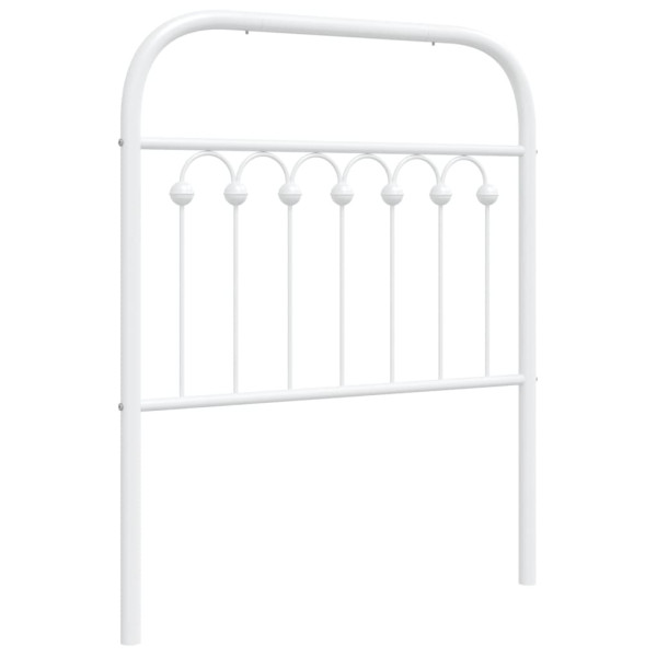 Wezgłowie Biały 75 cm Stal vidaXL 515320