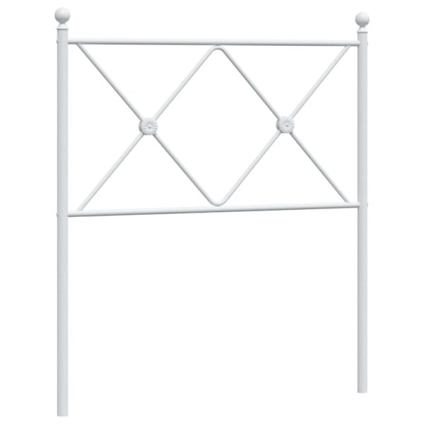Wezgłowie Biały 75 cm Stal vidaXL 513841