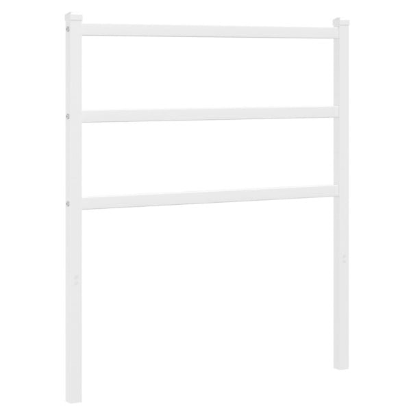 Wezgłowie Biały 80 cm Stal vidaXL 514230