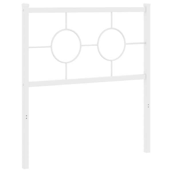 Wezgłowie Biały 80 cm Stal vidaXL 515217