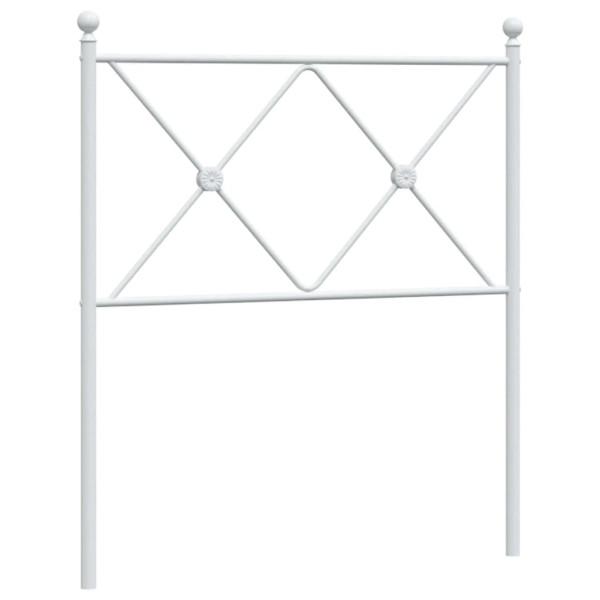 Wezgłowie Biały 80 cm Stal vidaXL 514044