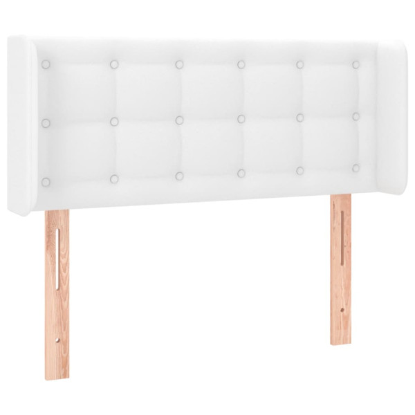 Wezgłowie Biały 83 x 16 x 78/88 cm Sztuczna skóra vidaXL 521172