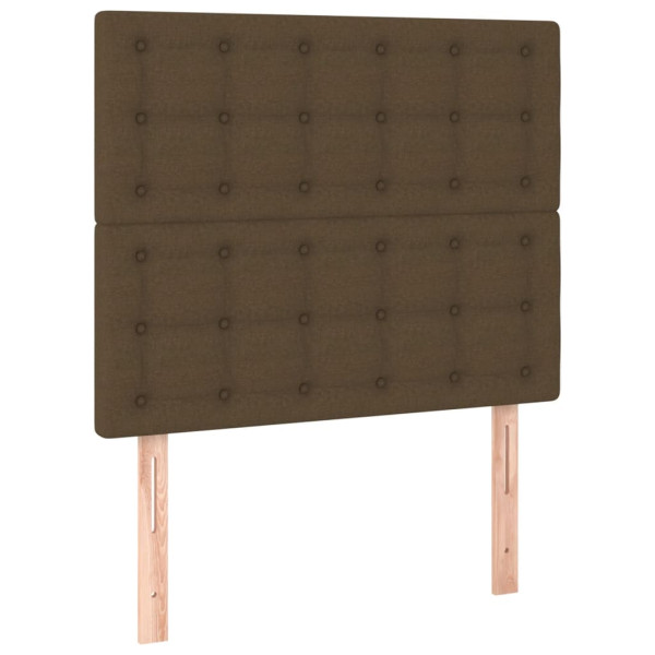 Wezgłowie Brąz 100 x 5 x 118/128 cm Tkanina vidaXL 535444