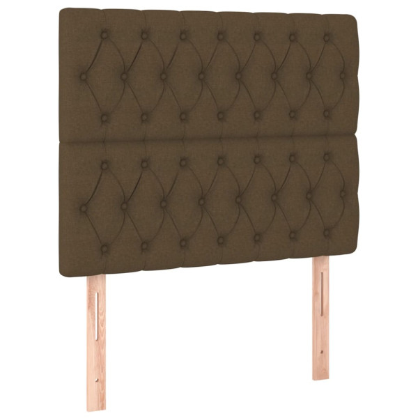 Wezgłowie Brąz 100 x 7 x 118/128 cm Tkanina vidaXL 517497