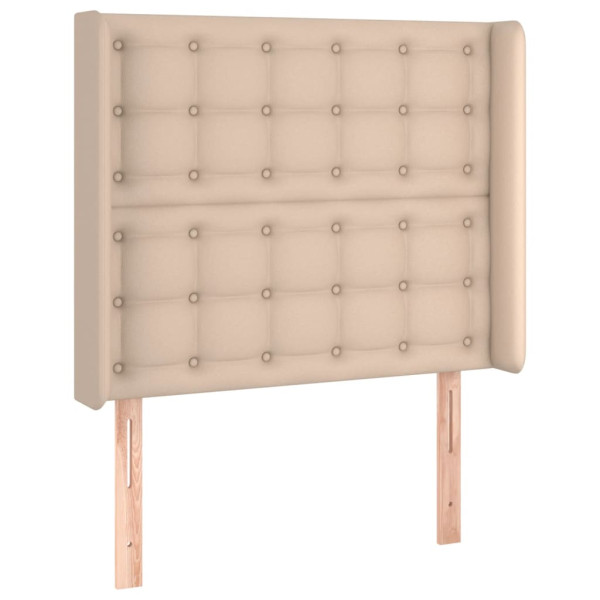 Wezgłowie Brąz 103 x 16 x 118/128 cm Sztuczna skóra vidaXL 520909