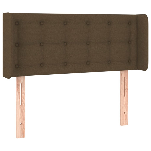 Wezgłowie Brąz 103 x 16 x 78/88 cm Tkanina vidaXL 521338
